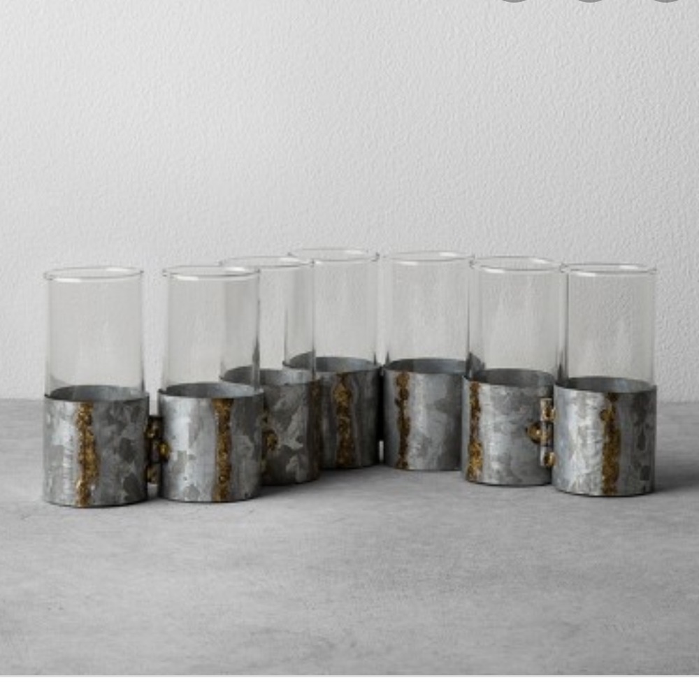 Home Decor Hinged Metal Bud Vase